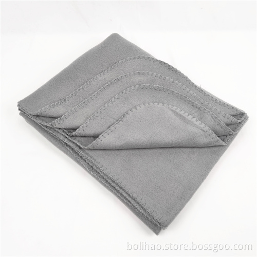 polar blanket cheap price solid color polar fleece blanket for travel